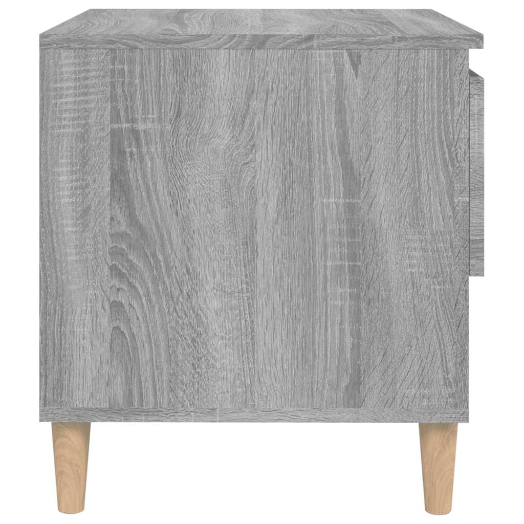 Bedside Table Grey Sonoma 50x46x50 cm Engineered Wood