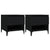 Side Tables 2 pcs Black 50x46x50 cm Engineered Wood