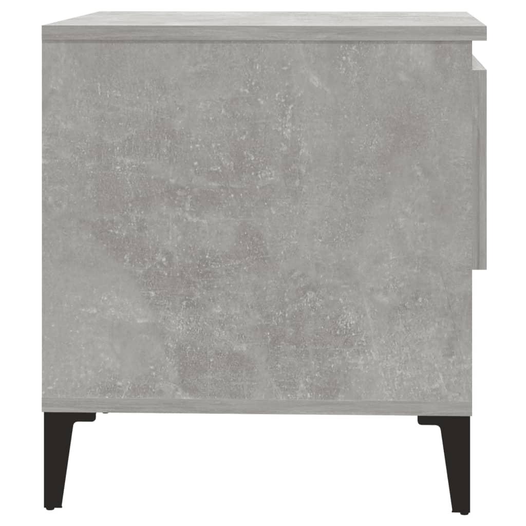 Side Table Concrete Grey 50x46x50 cm Engineered Wood