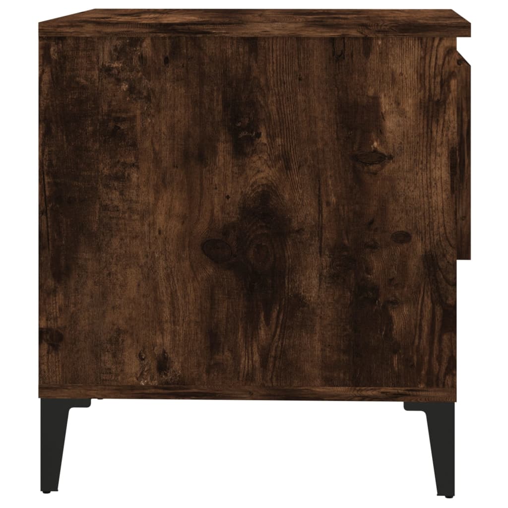 Side Tables 2 pcs Smoked Oak 50x46x50 cm Engineered Wood