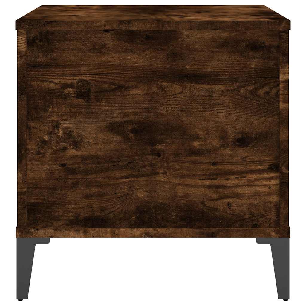Coffee Table Smoked Oak 60x44.5x45 cm Engineered Wood