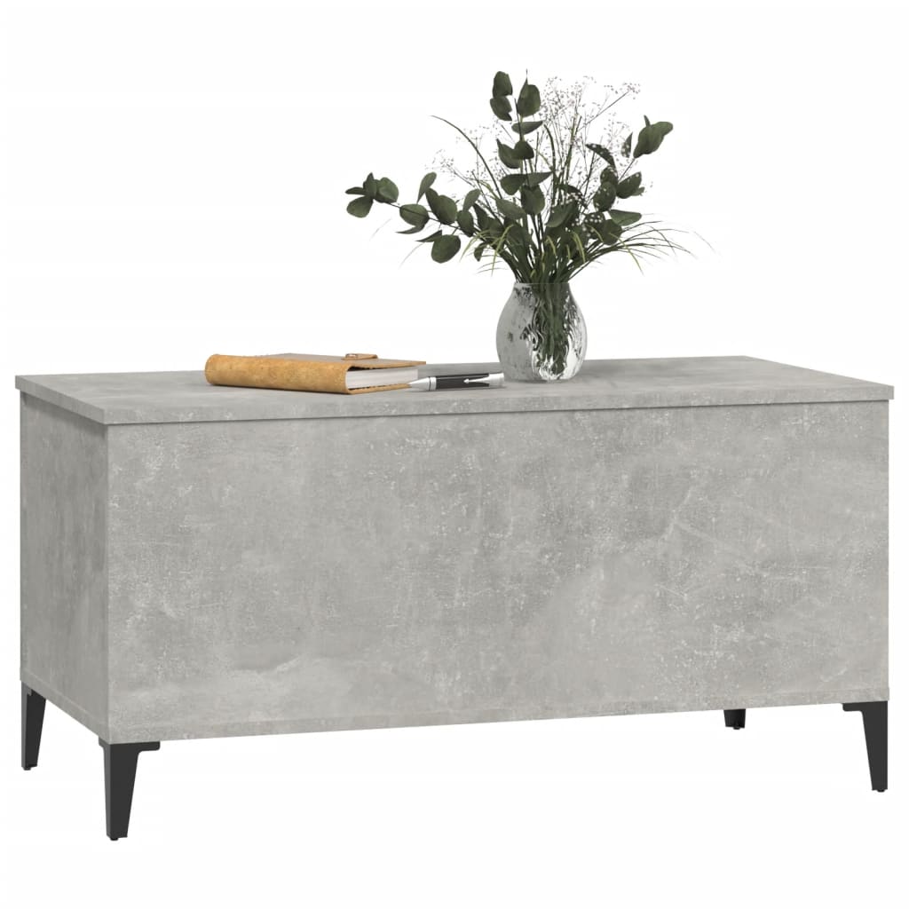 Coffee Table Concrete Grey 90x44.5x45 cm Engineered Wood