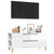 TV Cabinet High Gloss White 102x44.5x50 cm Engineered Wood