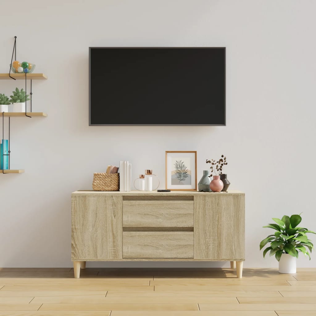 TV Cabinet Sonoma Oak 102x44.5x50 cm Engineered Wood