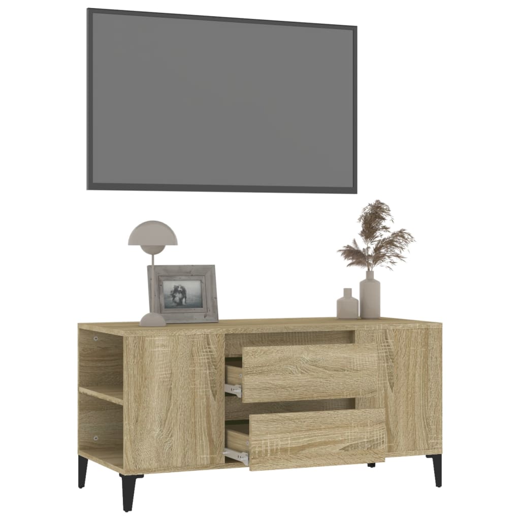 TV Cabinet Sonoma Oak 102x44.5x50 cm Engineered Wood