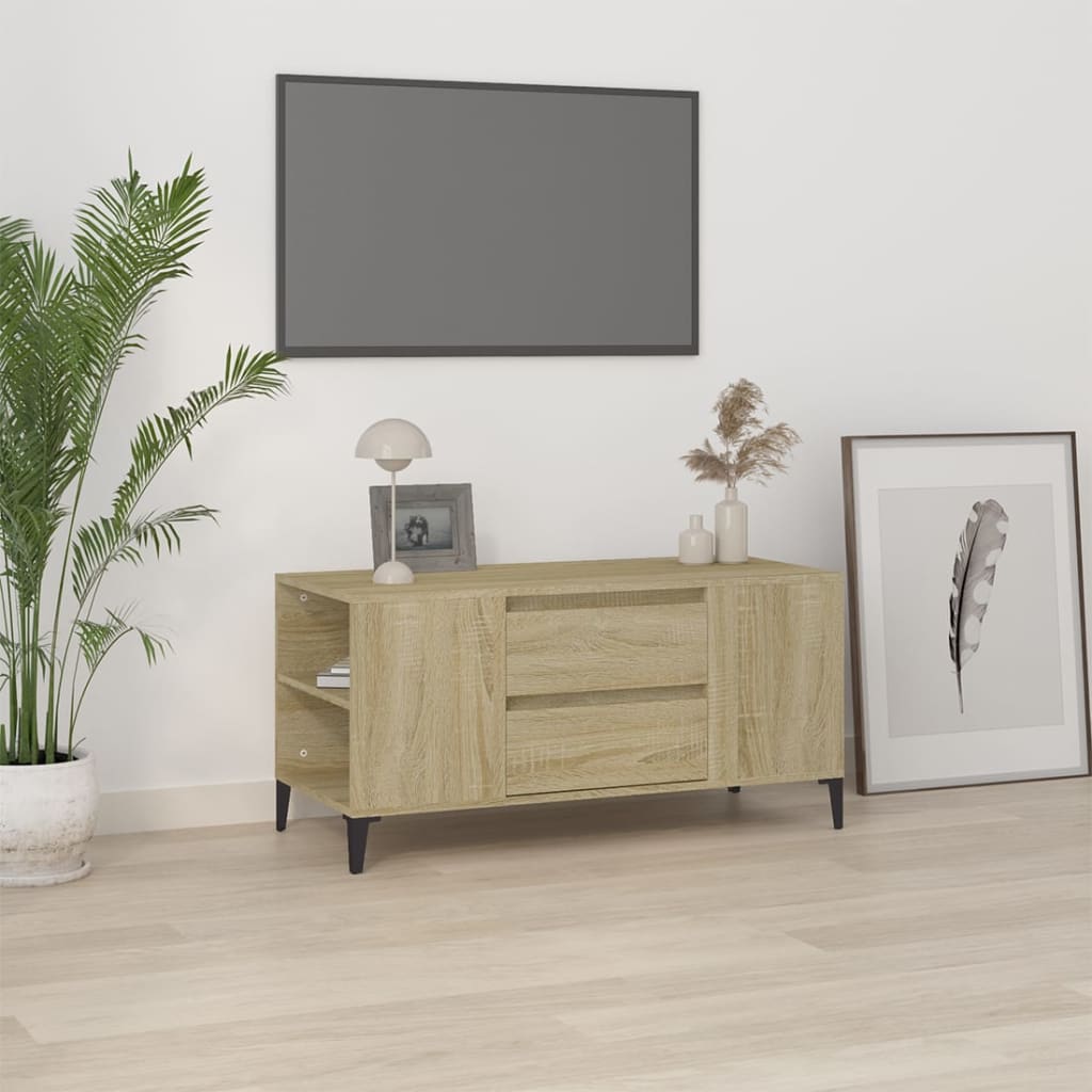 TV Cabinet Sonoma Oak 102x44.5x50 cm Engineered Wood