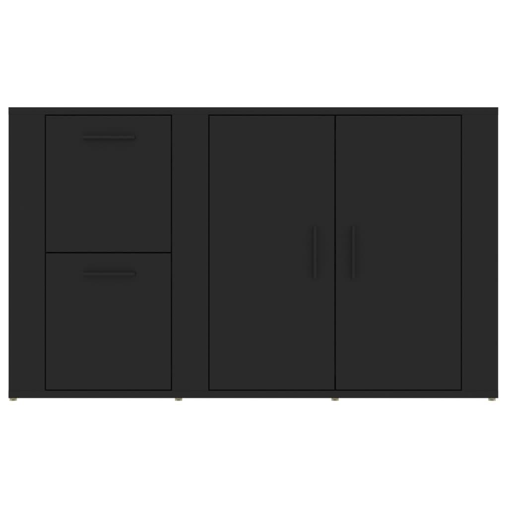 Sideboard Black 100x33x59.5 cm Engineered Wood