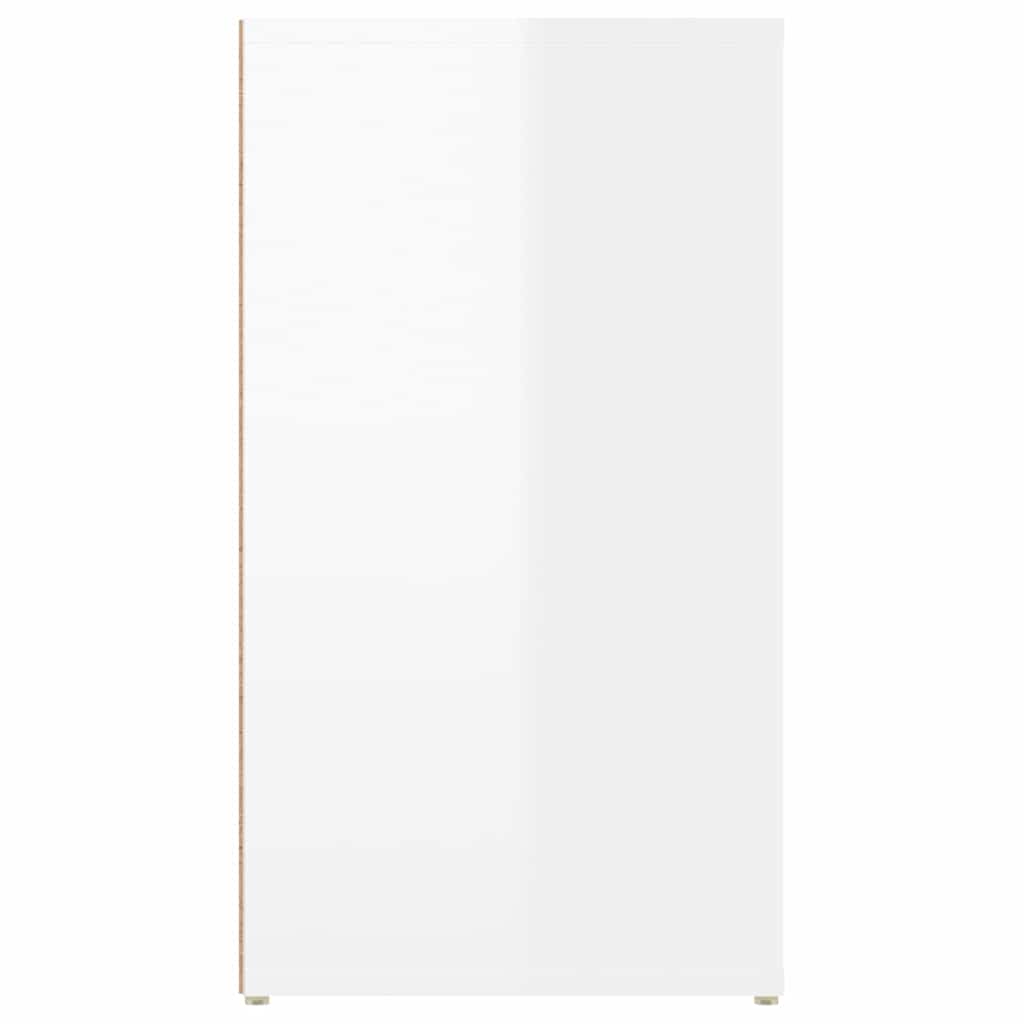 Sideboard High Gloss White 100x33x59.5 cm Engineered Wood