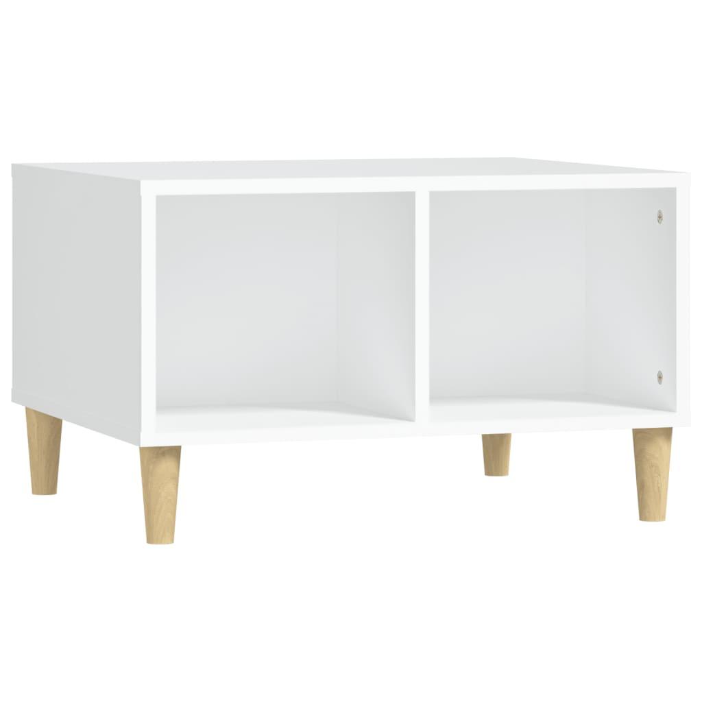 Coffee Table White 60x50x36.5 cm Engineered Wood