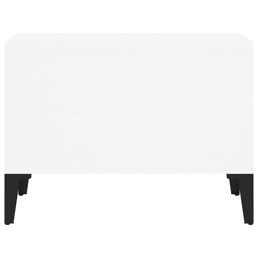Coffee Table White 60x50x36.5 cm Engineered Wood