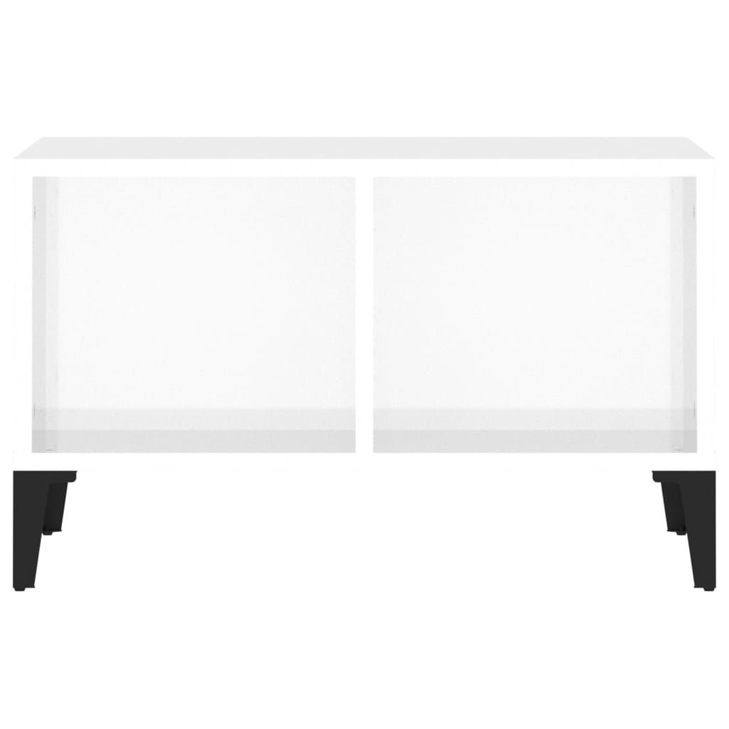 Coffee Table High Gloss White 60x50x36.5 cm Engineered Wood