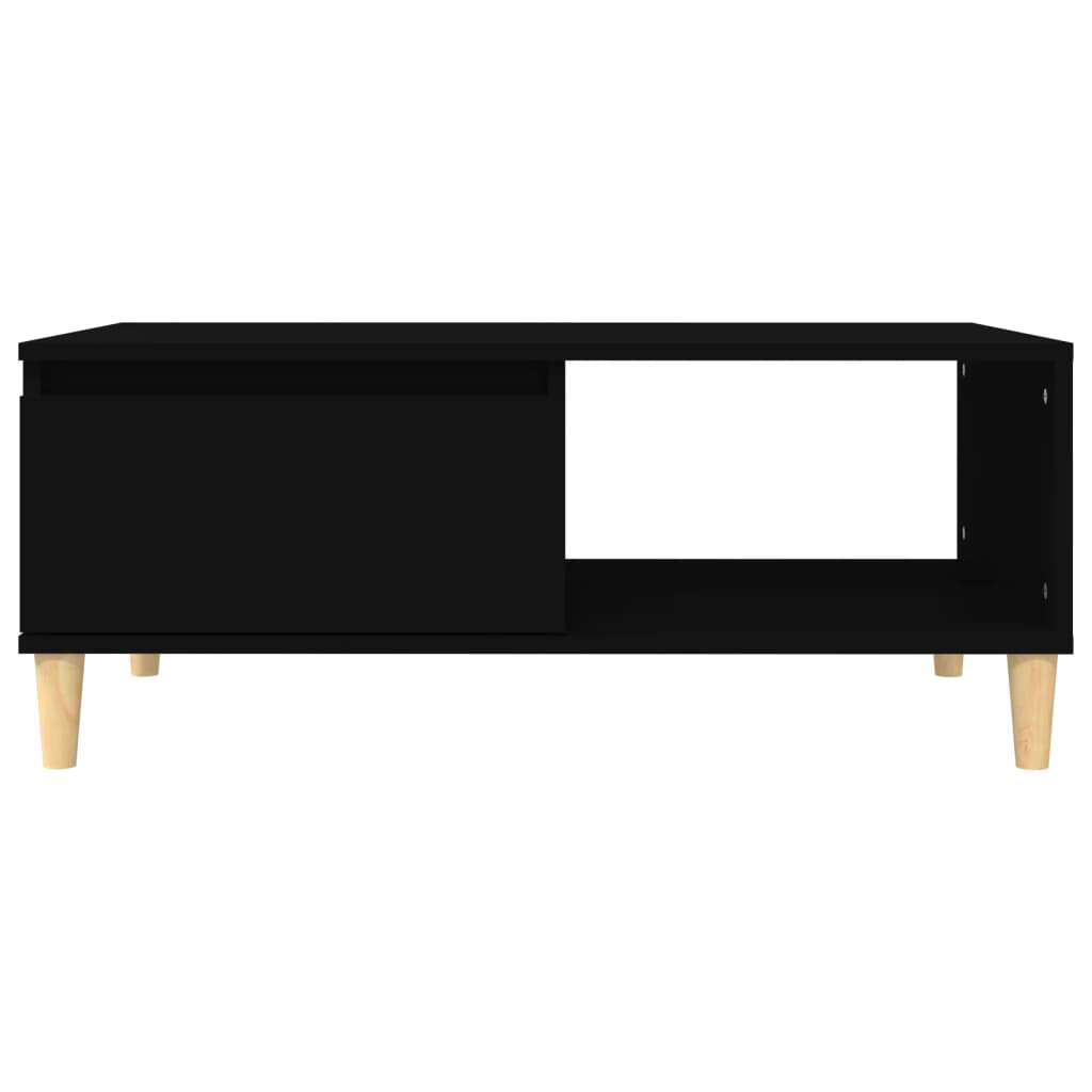 Coffee Table Black 90x50x36.5 cm Engineered Wood