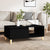 Coffee Table Black 90x50x36.5 cm Engineered Wood