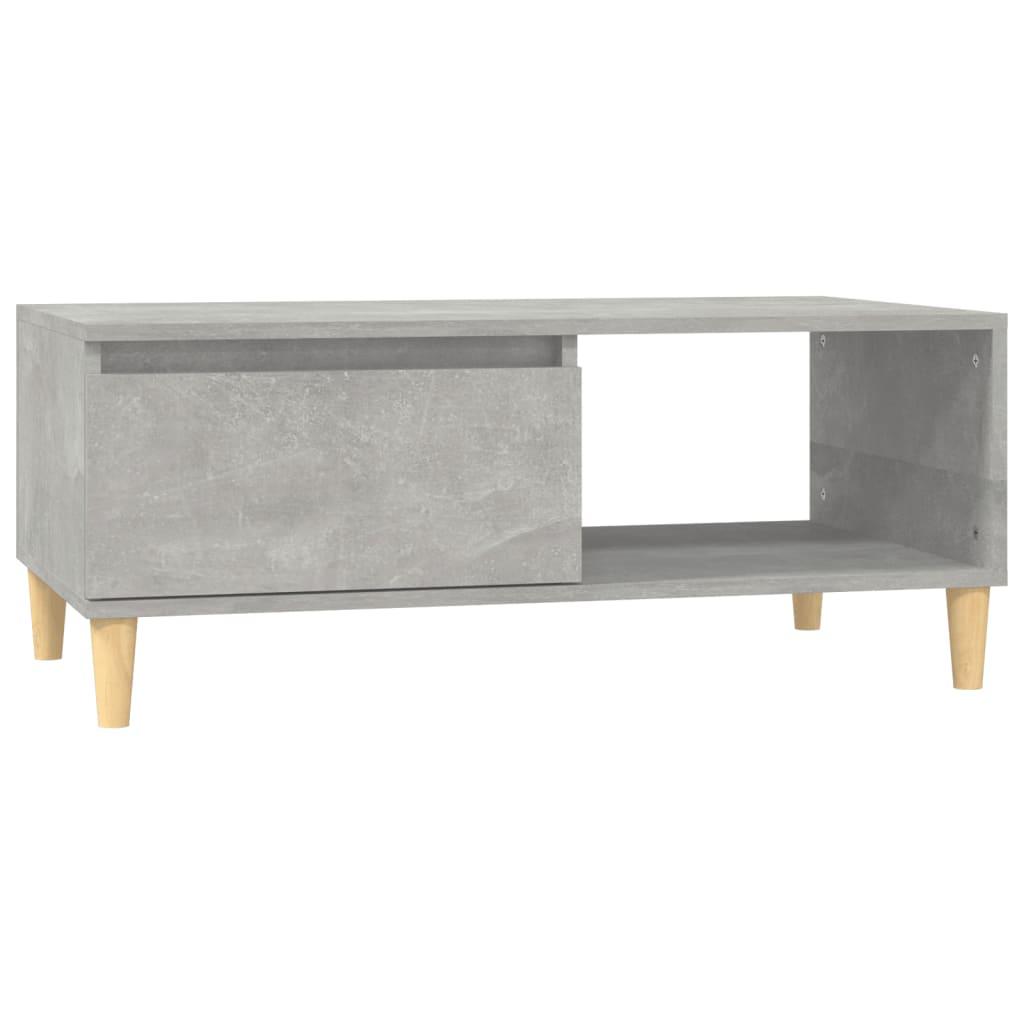 Coffee Table Concrete Grey 90x50x36.5 cm Engineered Wood