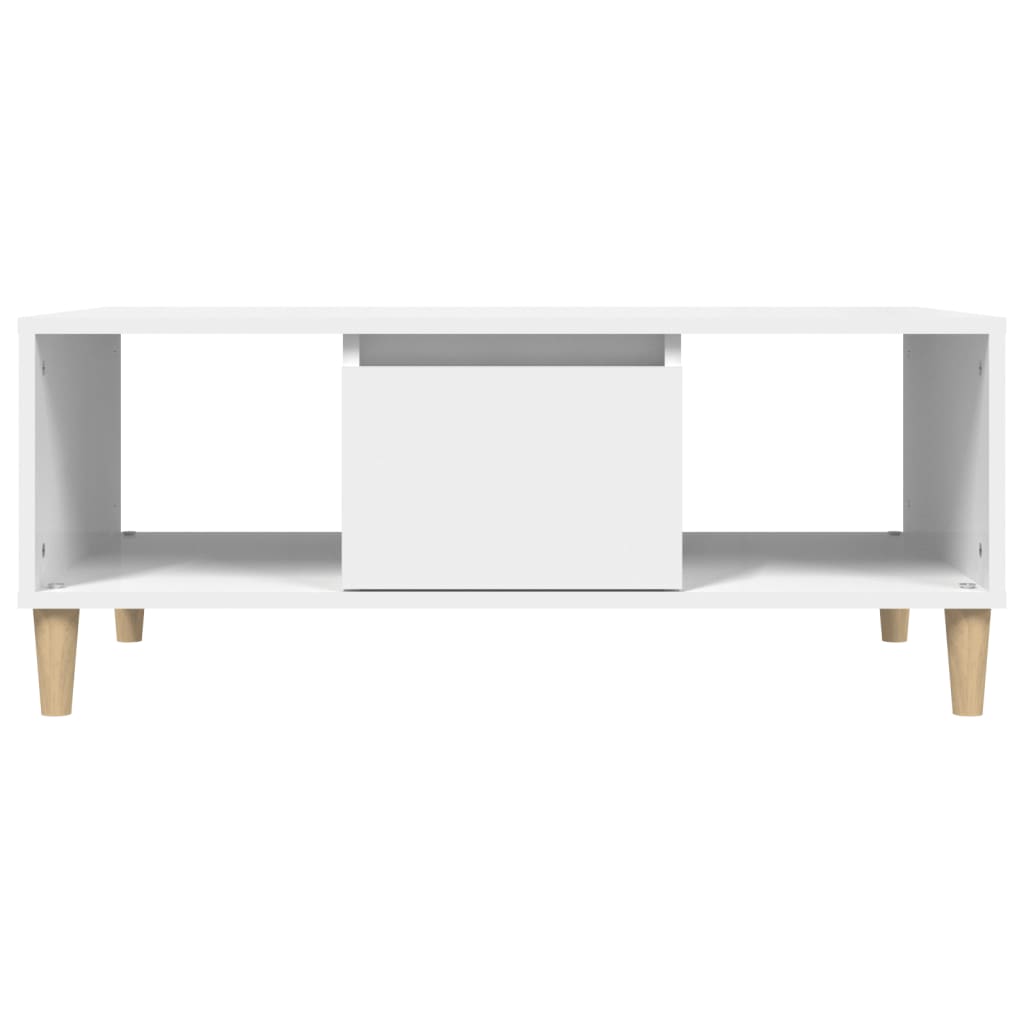 Coffee Table White 90x50x36.5 cm Engineered Wood