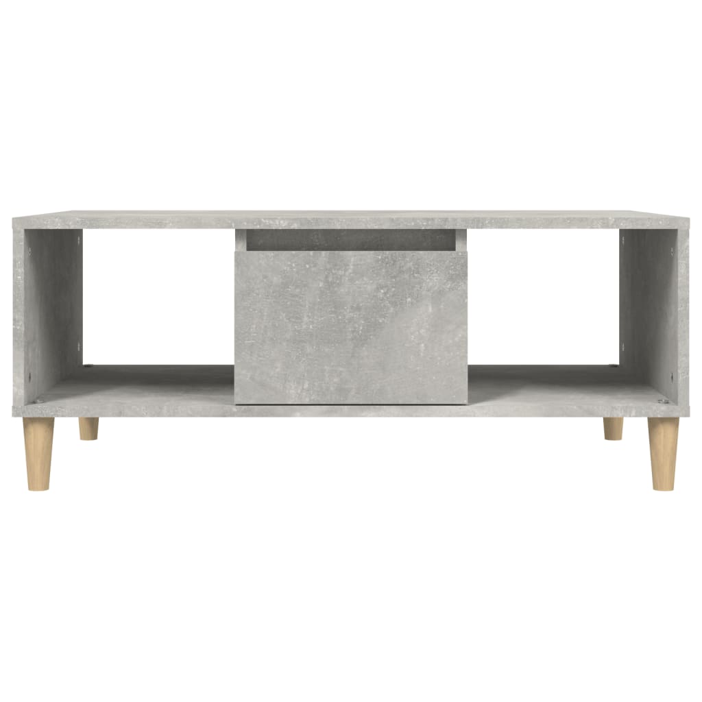 Coffee Table Concrete Grey 90x50x36.5 cm Engineered Wood