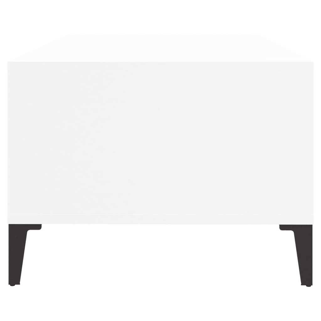 Coffee Table White 90x50x36.5 cm Engineered Wood