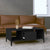 Coffee Table Black 90x50x36.5 cm Engineered Wood