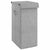 Foldable Laundry Hamper Grey 26x34.5x59.5 cm Faux Linen Fabric