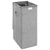 Foldable Laundry Hamper Grey 26x34.5x59.5 cm Faux Linen Fabric