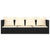 Outdoor Lounge Bed with Cushions Black Poly Rattan