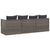 Outdoor Lounge Bed with Cushions Grey Poly Rattan