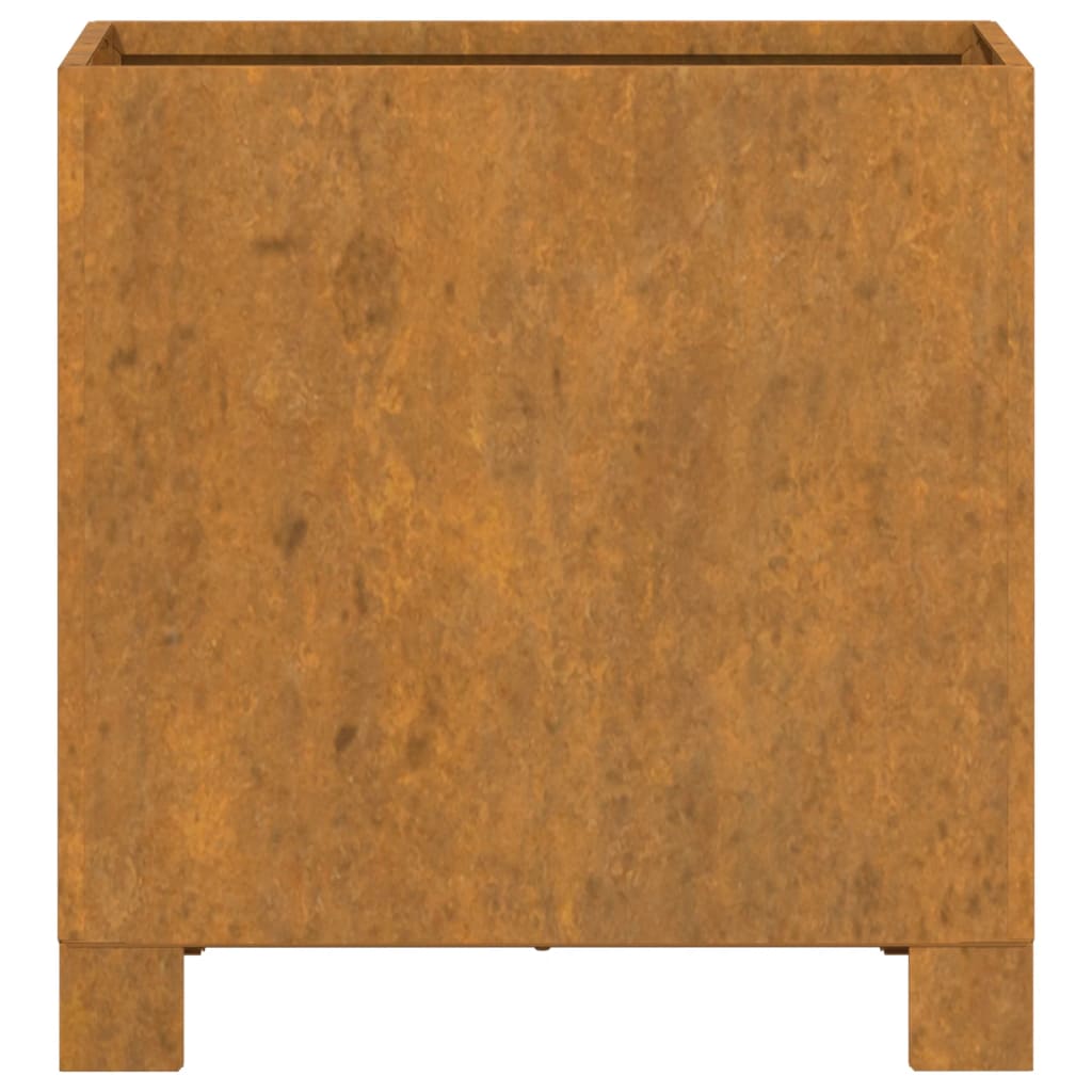 Planters with Legs 2 pcs Rusty 32x30x33 cm Corten Steel