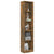 5-Tier Book Cabinet Smoked Oak 40x24x175 cm Engineered Wood