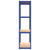 4-Layer Shelves 3 pcs Blue Steel&Engineered Wood