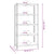 5-Layer Heavy-duty Shelves 2 pcs Silver Steel and Engineered Wood