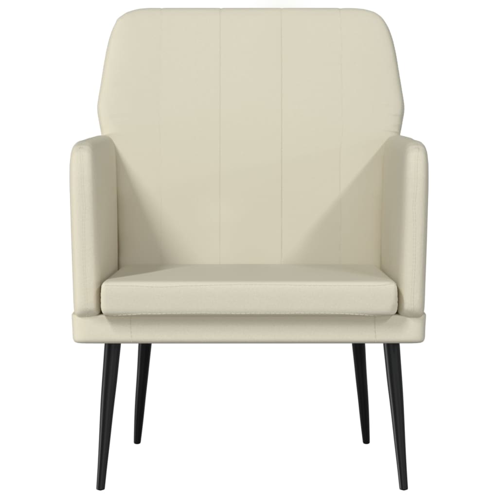 Armchair Cream 61x78x80 cm Faux Leather