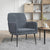 Armchair Dark Grey 62x79x79 cm Velvet