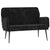 Bench Black 108x79x79 cm Velvet