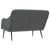 Bench Dark Grey 110x76x80 cm Fabric