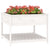 Planter with Shelf White 111.5x111.5x81 cm Solid Wood Pine