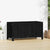 Garden Storage Box Black 121x55x64 cm Solid Wood Pine