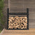 Firewood Rack Black 110x35x108.5 cm Solid Wood Pine