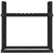 Firewood Rack Black 110x35x108.5 cm Solid Wood Pine