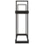 Firewood Rack Black 110x35x108.5 cm Solid Wood Pine