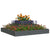 Planter Grey 80x80x27 cm Solid Wood Pine