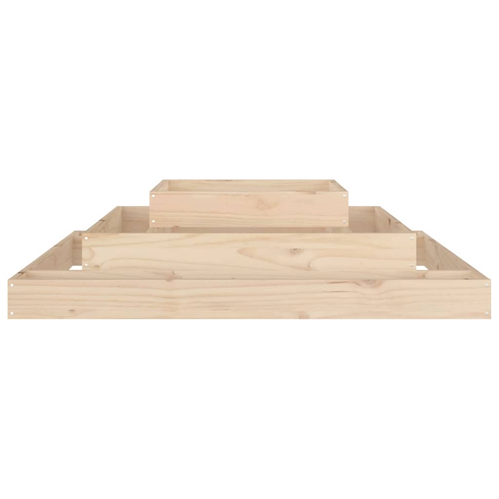 Planter 110x110x27 cm Solid Wood Pine