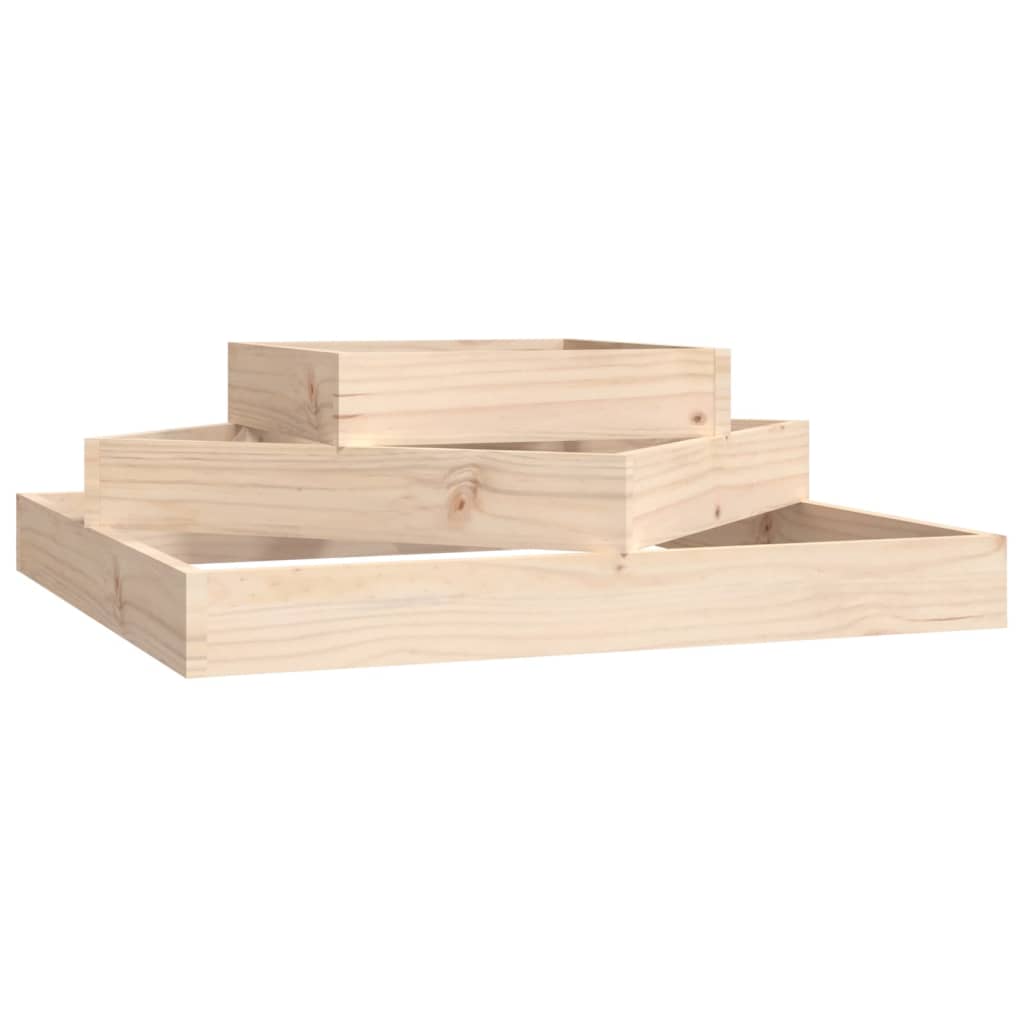 Planter 83x83x27 cm Solid Wood Pine