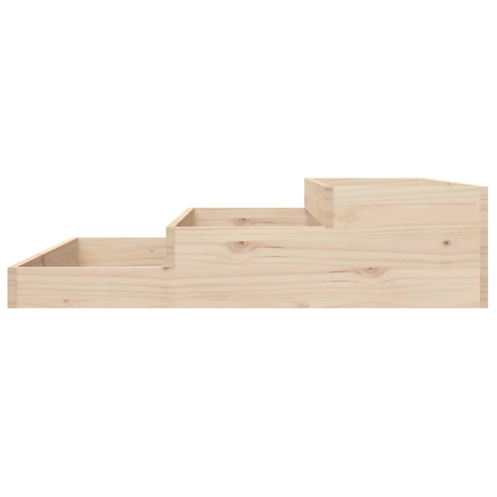 Planter 107x107x27 cm Solid Wood Pine