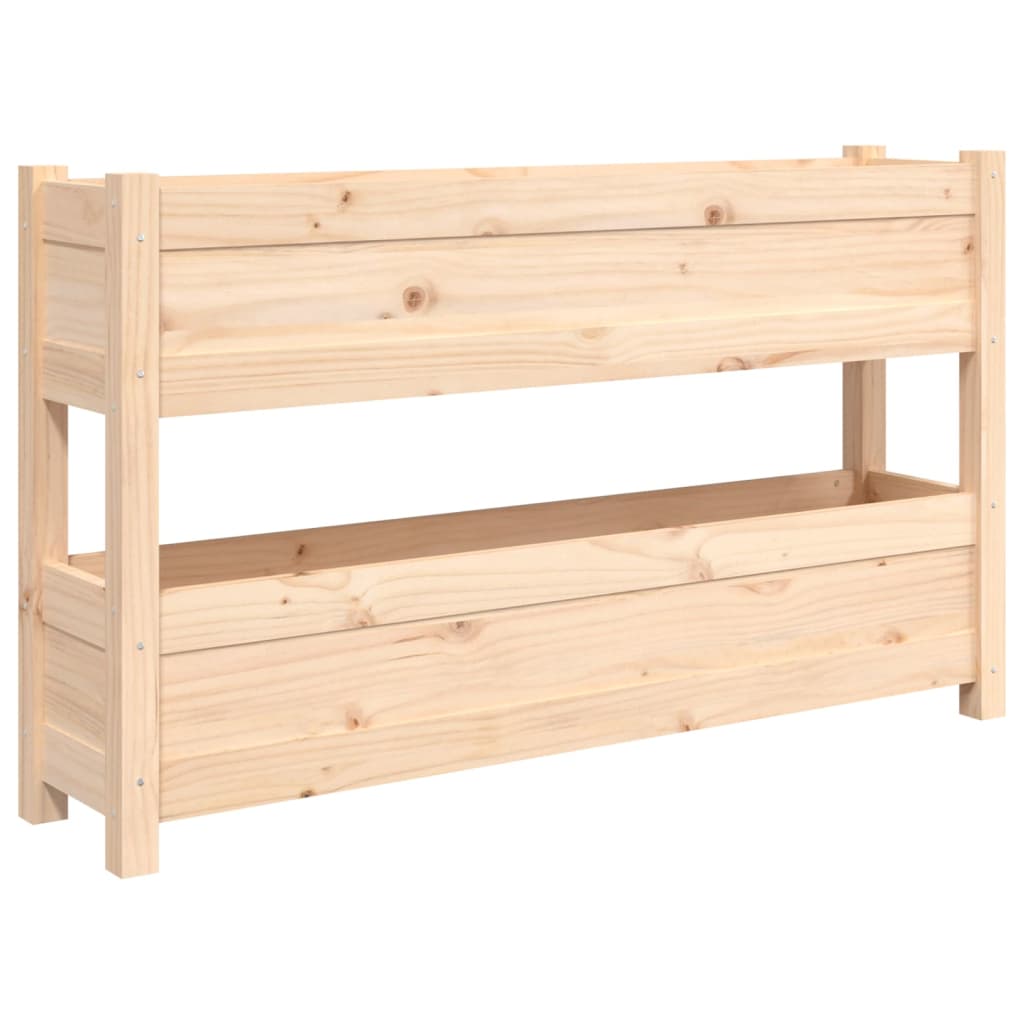 Planter 112x25x66 cm Solid Wood Pine