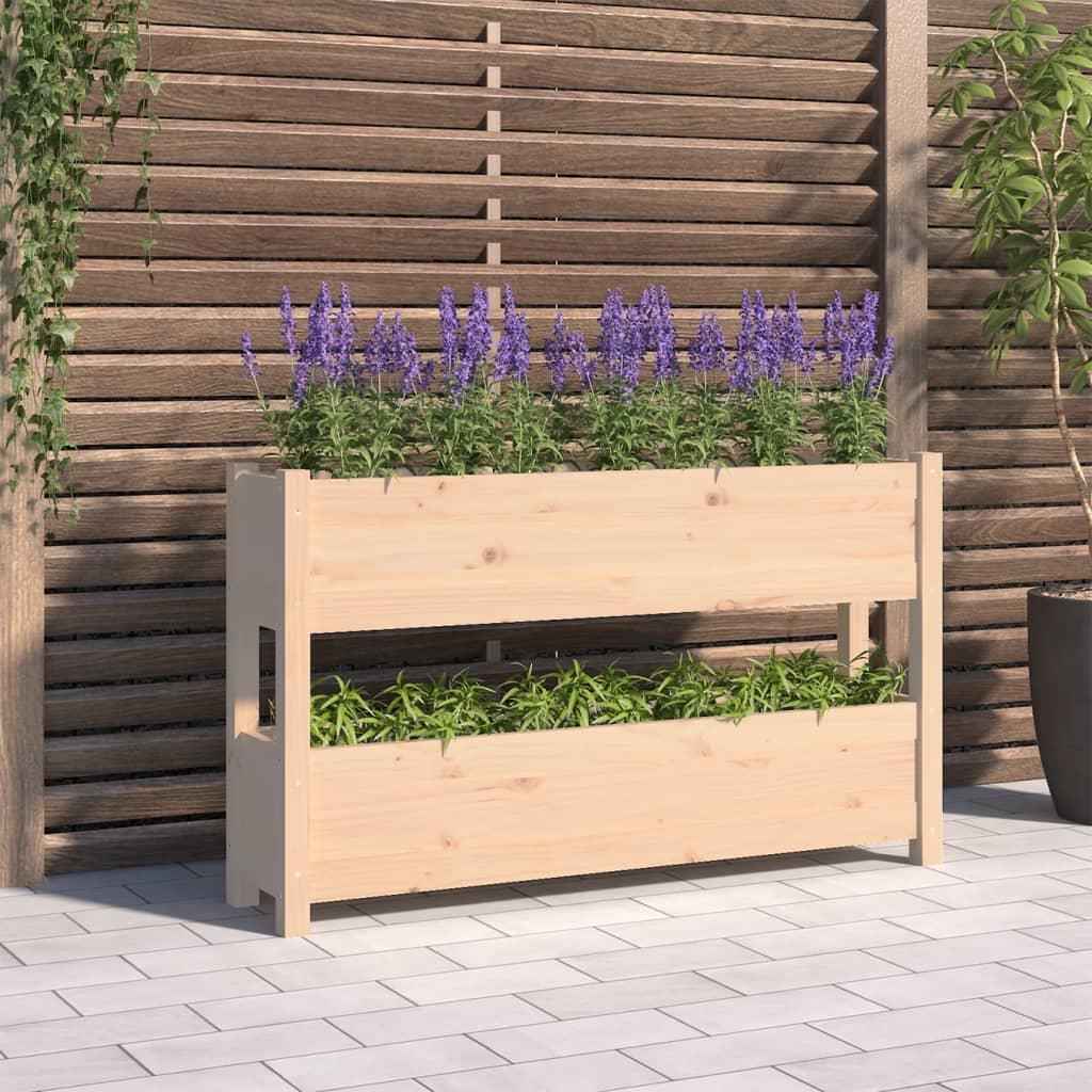 Planter 112x25x66 cm Solid Wood Pine