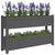 Planter Grey 112x25x66 cm Solid Wood Pine