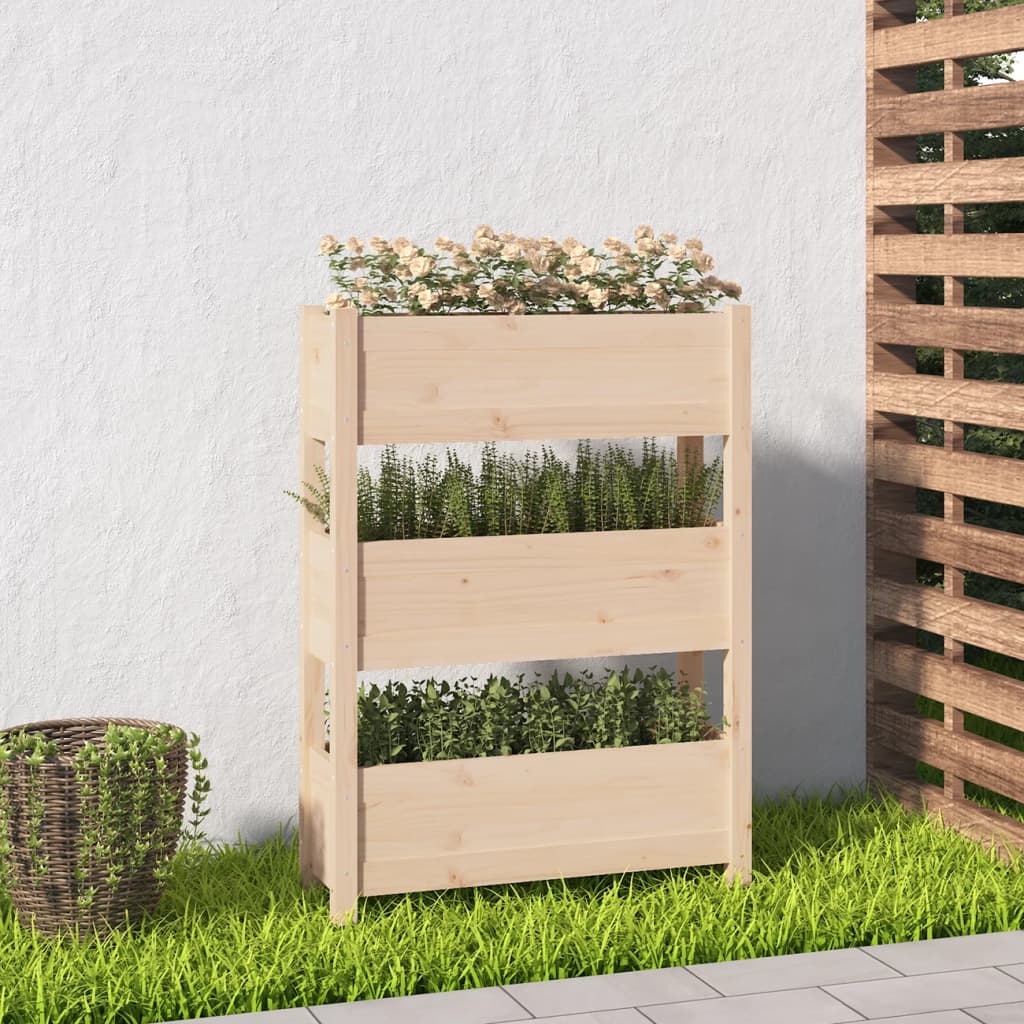 Planter 77x25x104.5 cm Solid Wood Pine