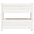 Planter White 77x25x66 cm Solid Wood Pine