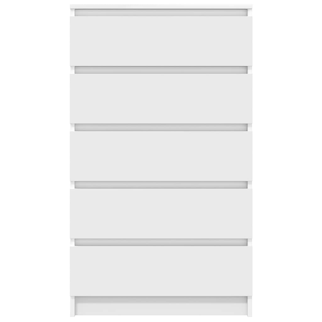 Drawer Cabinet White 60x36x103 cm Engineered Wood