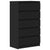 Drawer Cabinet Black 60x36x103 cm Engineered Wood